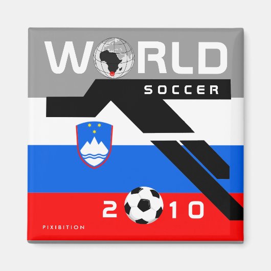 W杯2010スロベニア磁石 マグネット (正面)