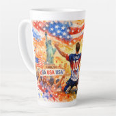 W杯2026 アメリカ代表 カフェラテマグ (左アングル)