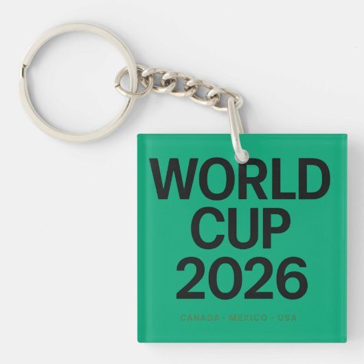 W杯2026 1試合3カ国ミニマリスト キーホルダー (正面)