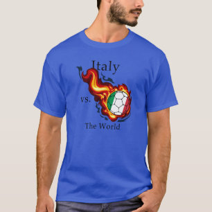 W杯 – イタリア対ワールド Tシャツ