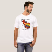 W杯 – エクアドル対世界 Tシャツ (正面フル)