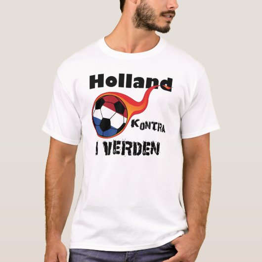 W杯 – オランダ対ワールド Tシャツ (正面)
