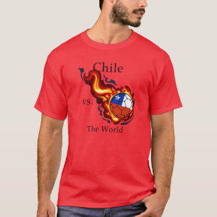 W杯 – チリ対Wサッカー Tシャツ