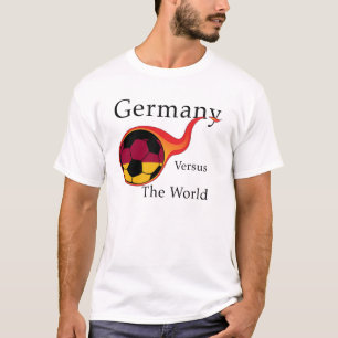 W杯 – ドイツ対ワールド Tシャツ