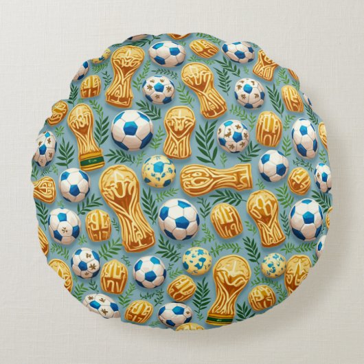 W杯 ラウンドクッション (正面)