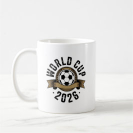 W杯 2026 ⚽ – 世界のサッカー・フットボール ファンデザイン コーヒーマグカップ