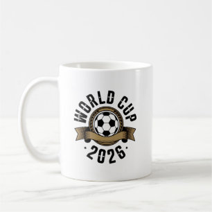 W杯 2026 ⚽ – 世界のサッカー・フットボール ファンデザイン コーヒーマグカップ