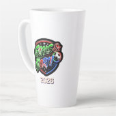 W杯 2026 祝賀 カフェラテマグ (左アングル)