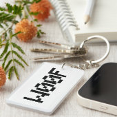 W00F [Leetspeak Animal Sounds] キーホルダー (正面右)