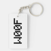 W00F [Leetspeak Animal Sounds] キーホルダー (裏面)