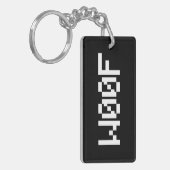 W00F [Leetspeak Animal Sounds] キーホルダー (正面左)