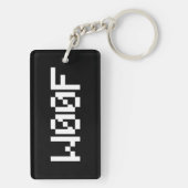 W00F [Leetspeak Animal Sounds] キーホルダー (裏面)