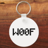 W00F [Leetspeak Animal Sounds] キーホルダー (正面)