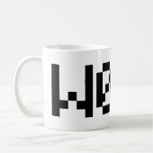W00F [Leetspeak Animal Sounds] コーヒーマグカップ (左)