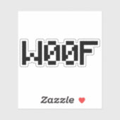 W00F [Leetspeak Animal Sounds] シール (シート)