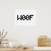 W00F [Leetspeak Animal Sounds] ポスター (キッチン)