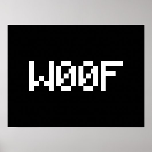 W00F [Leetspeak Animal Sounds] ポスター (正面)