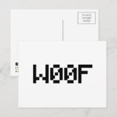 W00F [Leetspeak Animal Sounds] ポストカード (正面/裏面)