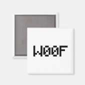 W00F [Leetspeak Animal Sounds] マグネット (正面/裏面)