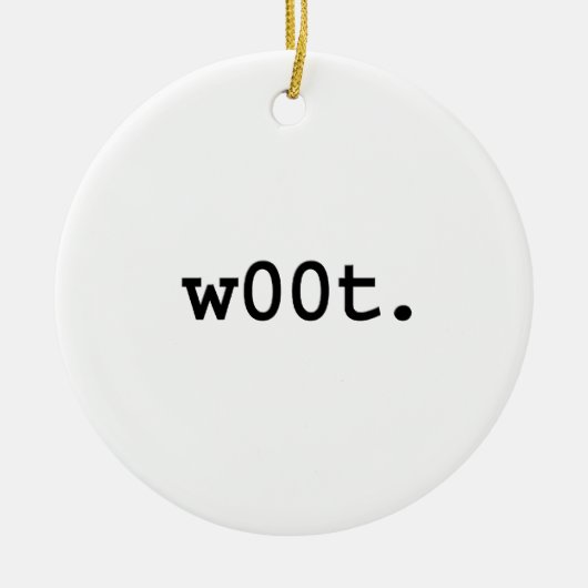 w00t. セラミックオーナメント (正面)