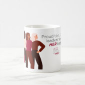 W2WのクラシックMug – リーダーシップをサポ誇りを持ったート コーヒーマグカップ (中央)