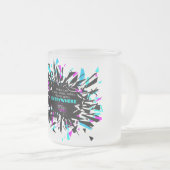 W2Wフロストマグ – 靴を衣服する フロストグラスマグカップ (正面右)