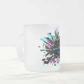 W2Wフロストマグ – 靴を衣服する フロストグラスマグカップ (正面左)