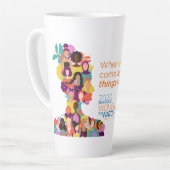 W2Wラテマグ – 女性が一緒に来いる場合 カフェラテマグ (左アングル)