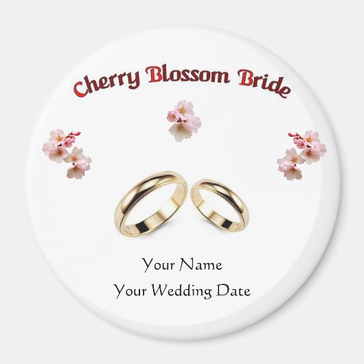 W34結婚式の引き出物 マグネット (正面)