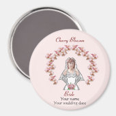 W35結婚式の引き出物 マグネット (正面/裏面)