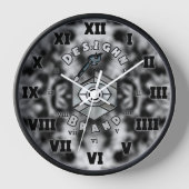 W4VE ・デザイン。 | "ロゴv2" ・ 壁時計 (正面)