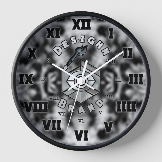 W4VE ・デザイン。 | "ロゴv2" ・ 壁時計 (正面)