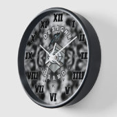 W4VE ・デザイン。 | "ロゴv2" ・ 壁時計 (傾斜)