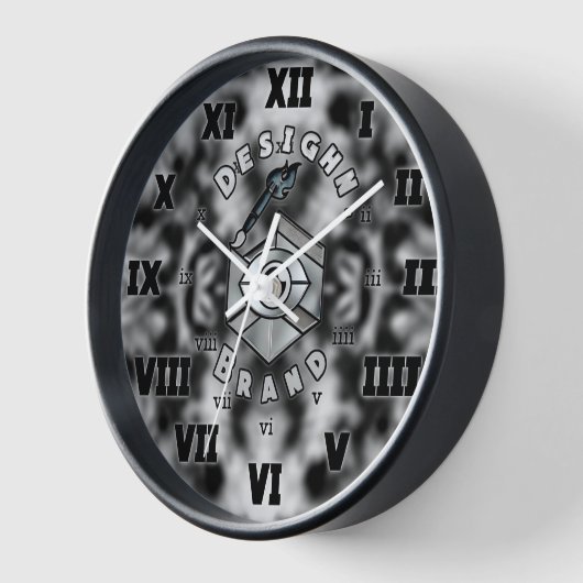 W4VE ・デザイン。 | "ロゴv2" ・ 壁時計 (傾斜)