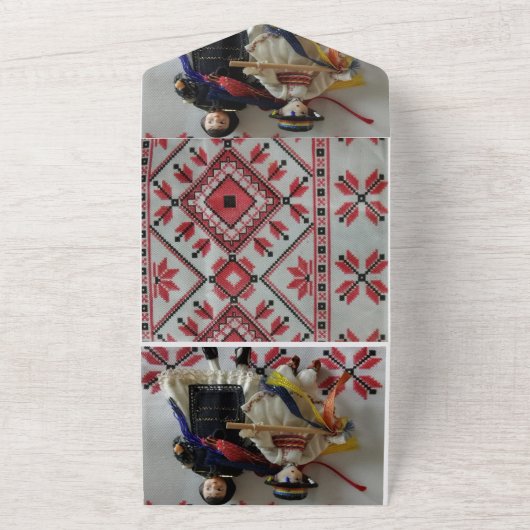 w オールインワン招待状 (外側)