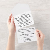 w オールインワン招待状 (貼ってはがせる)