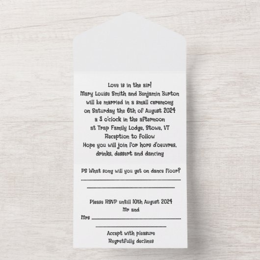 w オールインワン招待状 (内側)