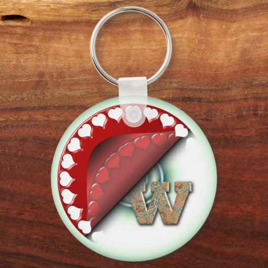 W キーホルダー (正面)