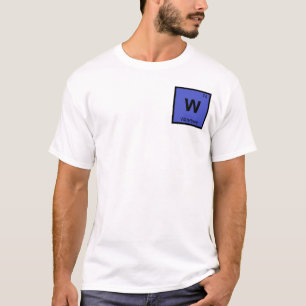 W - コネチカット州ウォーターベリー 化学周期表 Tシャツ
