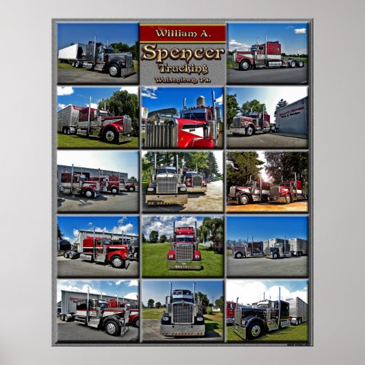 W.スペンサーAモデルコラージュ ポスター (正面)