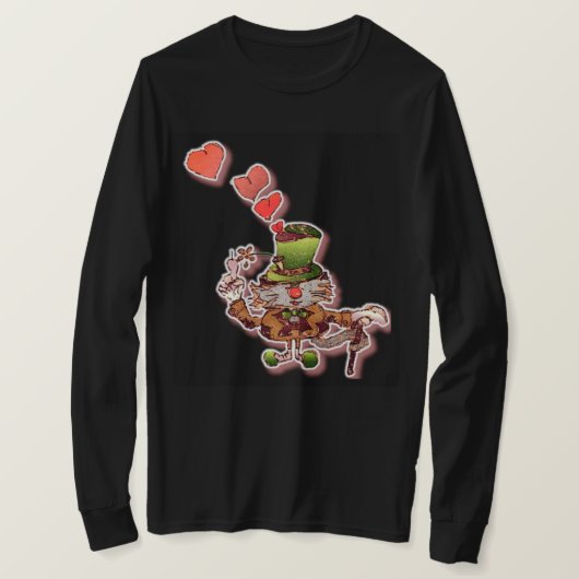 W.ネコ猫 Tシャツ (デザイン正面)