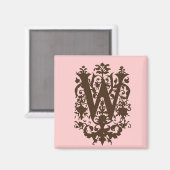 W – バロック華美モノグラム マグネット (正面/裏面)