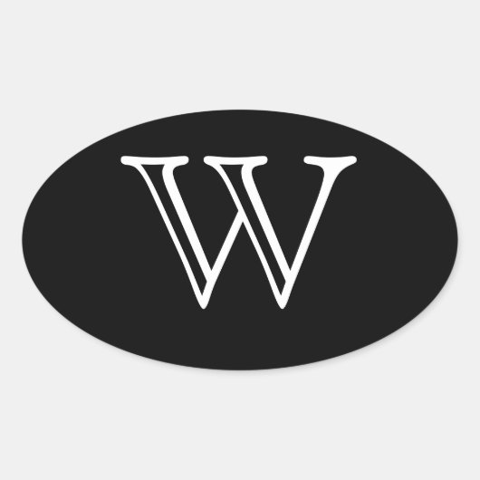 W 楕円形シール (正面)