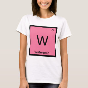 W - 水球スポーツ 化学元素周期表 Tシャツ