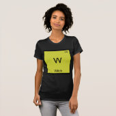 W - 魔女 楽しい化学元素記号Tシャツ Tシャツ (正面フル)