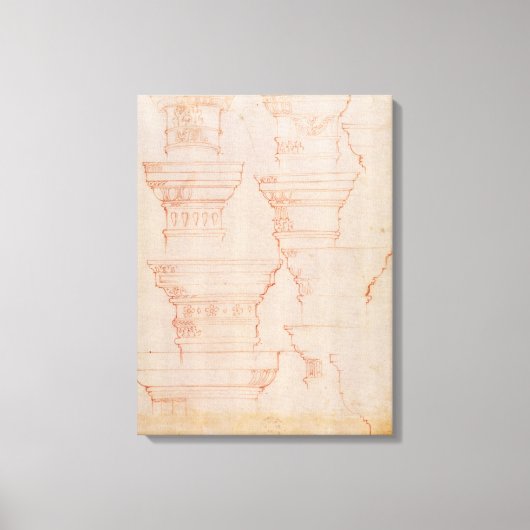 W.18v勉強の列 キャンバスプリント (正面)