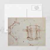 W.24r 建築スケッチ ポストカード (正面/裏面)