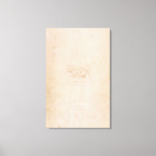 W.54ドラゴンの勉強 キャンバスプリント (正面)