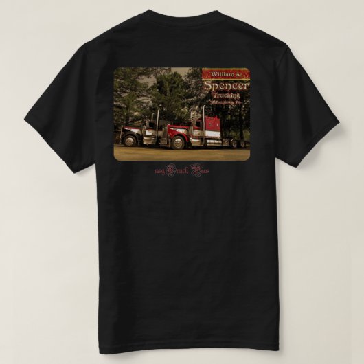 W.A. Spencer Trucking #2 (ロゴの前部) Tシャツ (デザイン裏面)
