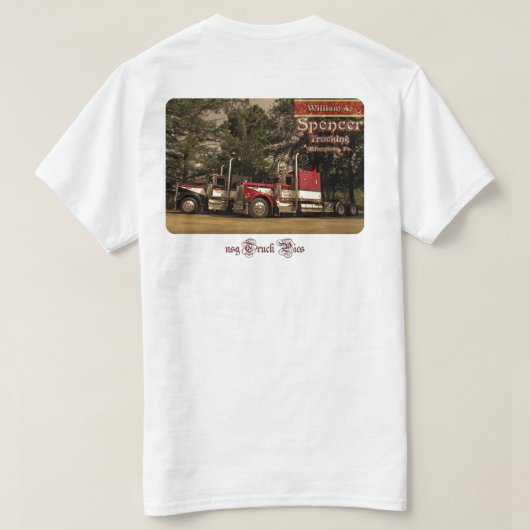 W.A. Spencer Trucking #2 (空白のな前部) Tシャツ (デザイン裏面)